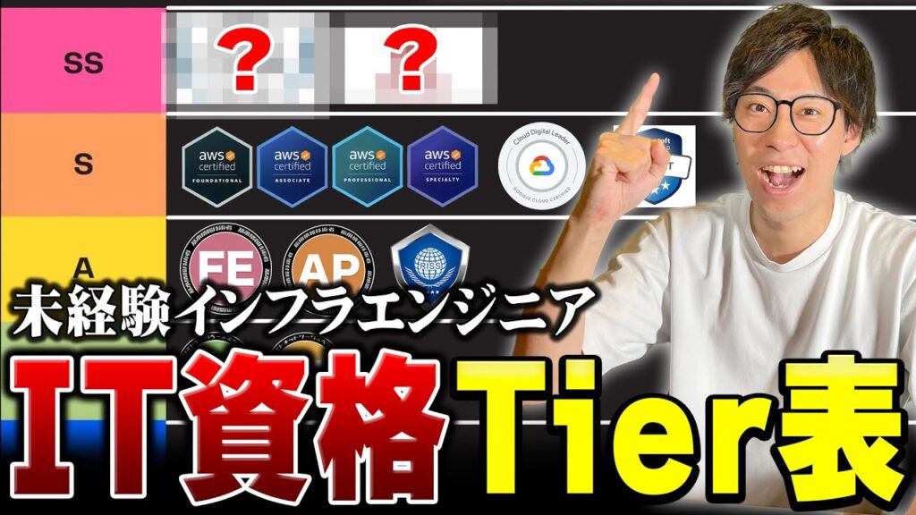 【2025年版】インフラエンジニア未経験必見！絶対に取るべきIT資格をTier表で徹底解説！
